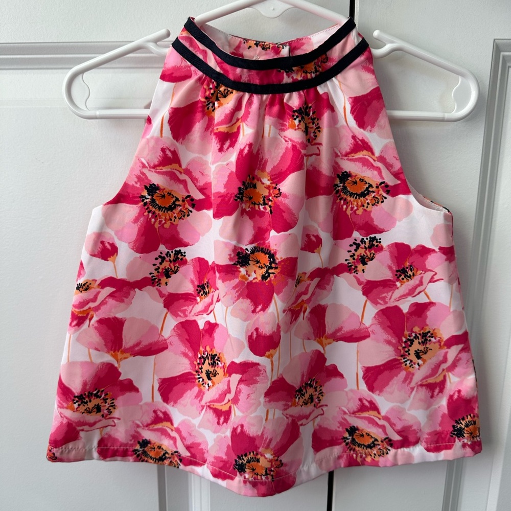 Janie and Jack Taffy Pink Floral Top NWT (Size 12-18 Months)